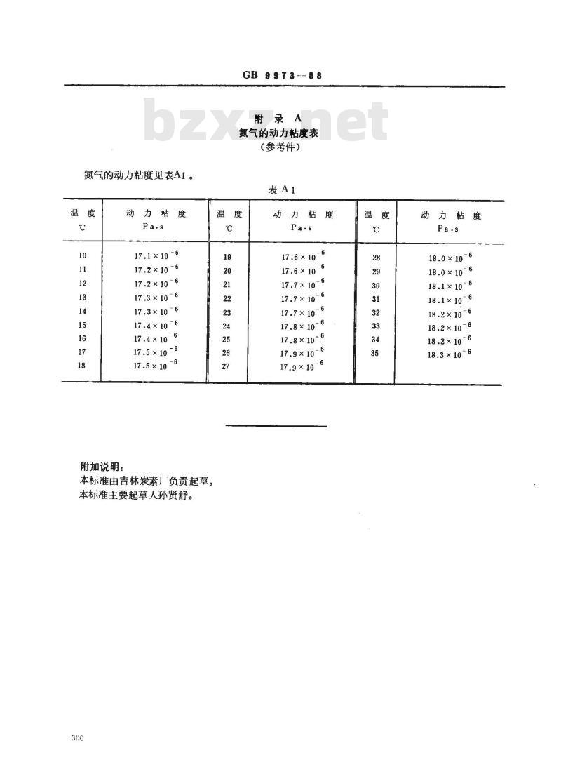 GB/T 9973-1988 炭素材料透气度试验方法