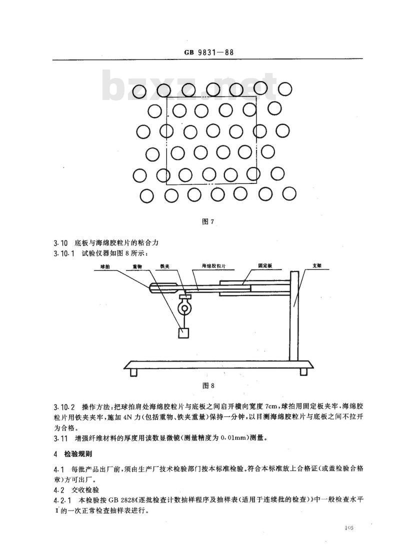 GB/T 9831-1988 乒乓球拍