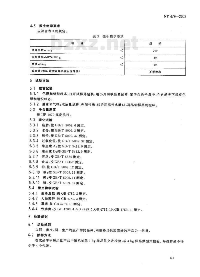 NY 479-2002 人造奶油
