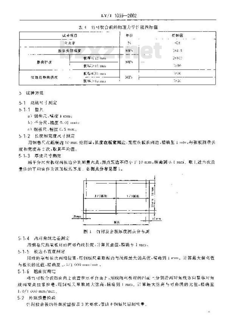 LY/T 1055-2002 汽车车厢底板用竹材胶合板