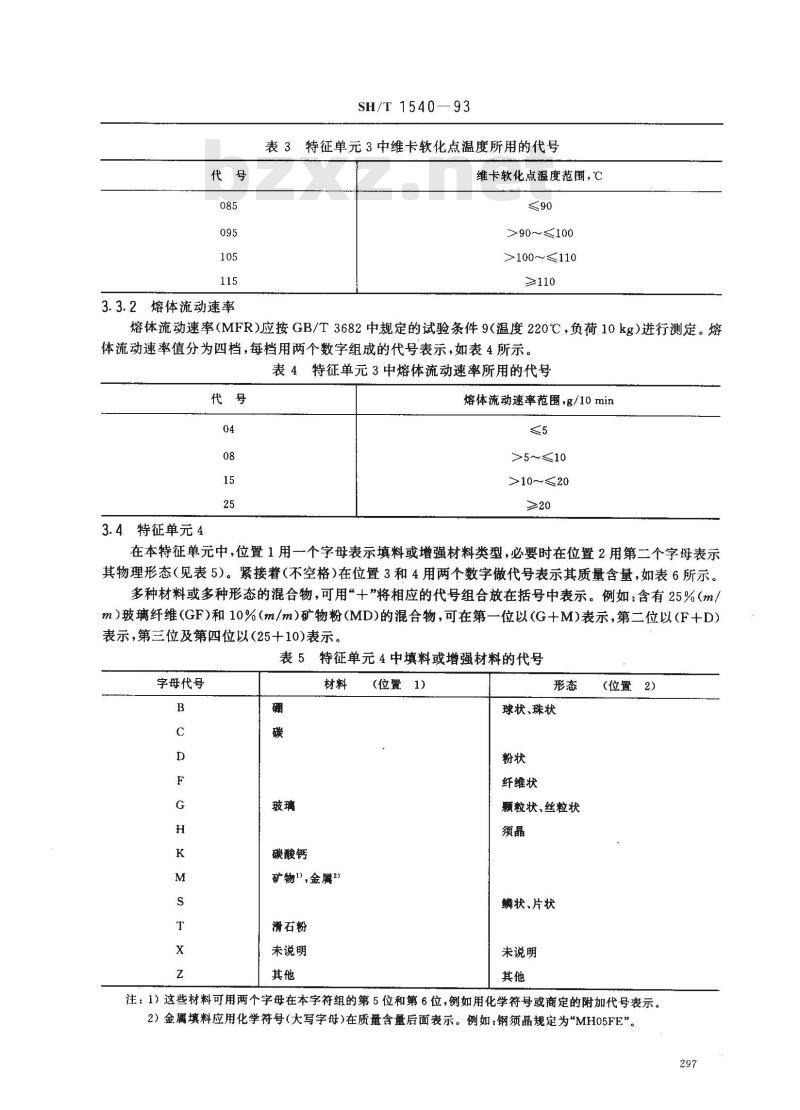 SH/T 1540-1993 苯乙烯/丙烯睛共聚物(SAN)模塑和挤出材料命名