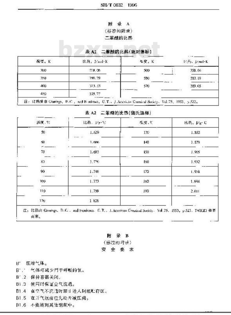 SH/T 0632-1996 航空涡轮发动机润滑剂比热测定法(热分析法)