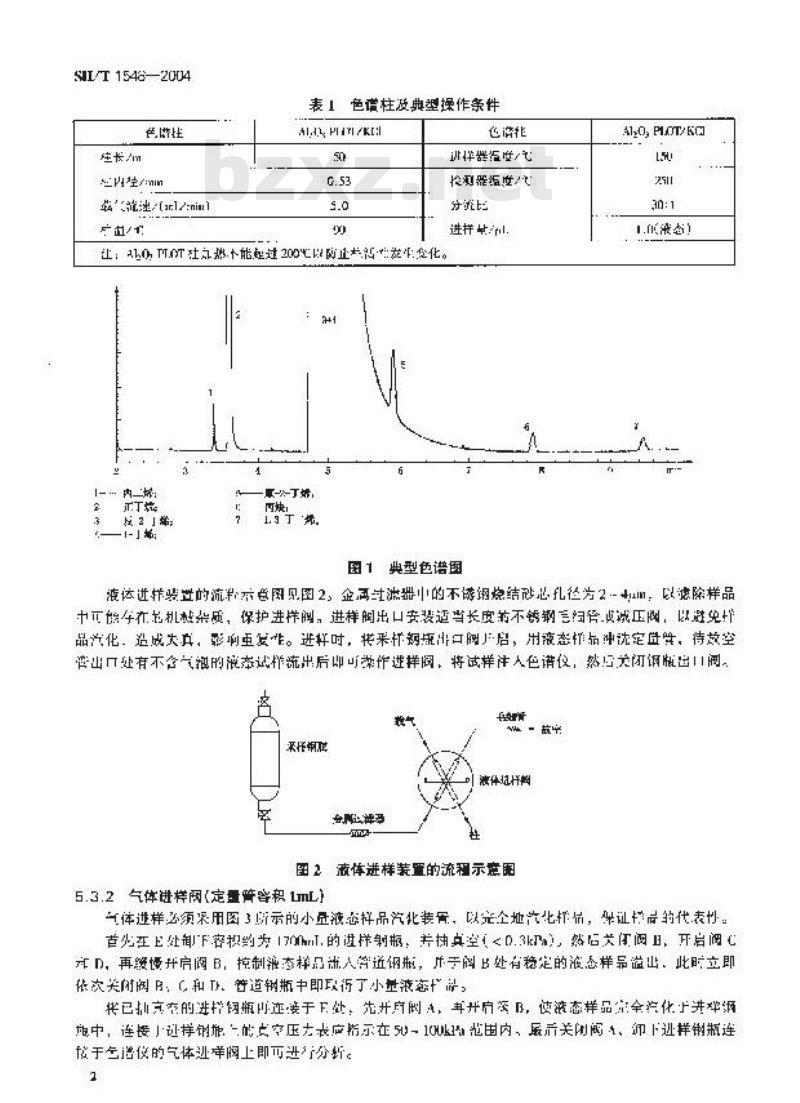 SH/T 1548-2004 工业用1－丁烯中微量丙二烯和丙炔的测定 气相色谱法