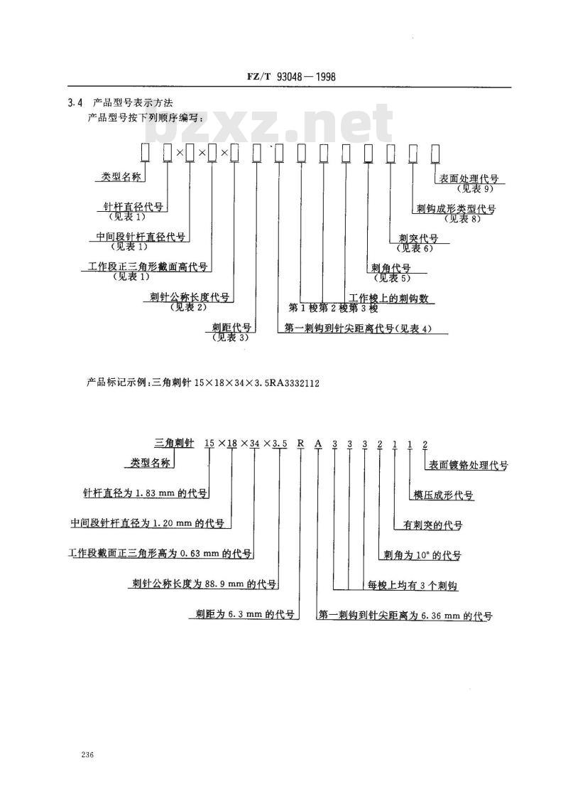 FZ/T 93048-1998 针刺用针