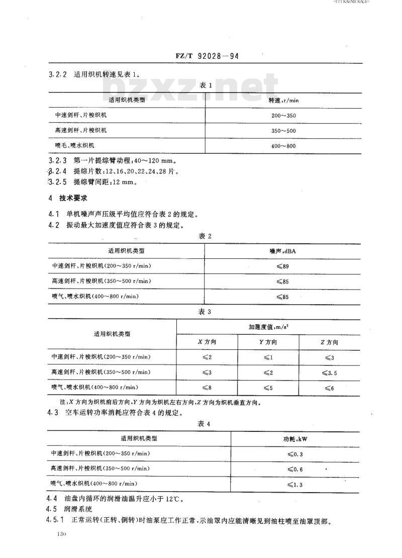 FZ/T 92028-1994 多臂装置