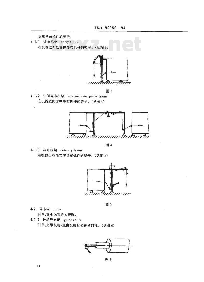 FZ/T 90056-1994 纺织机械术语染整机器辅助装置