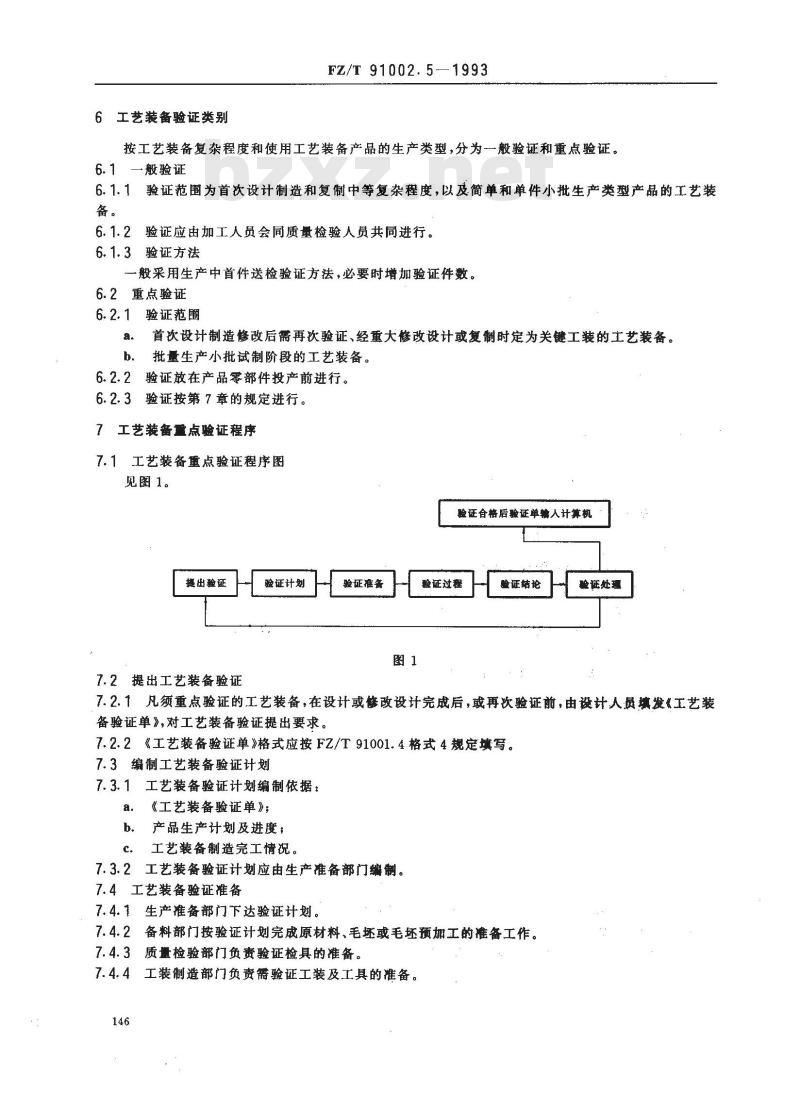 FZ/T 91002.5-1993 纺织机械工艺装备设计管理导则 工艺装备的验证