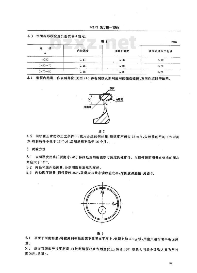 FZ 92018-1992 平面钢领