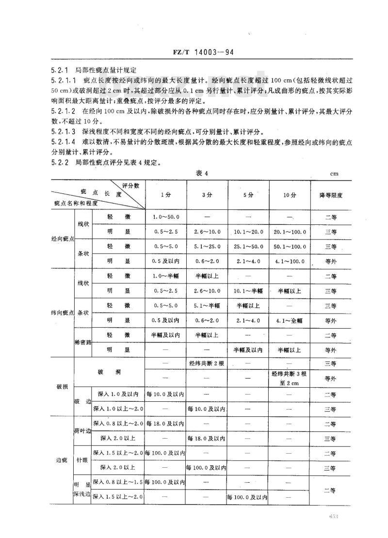 FZ/T 14003-1994 棉印染起毛绒布