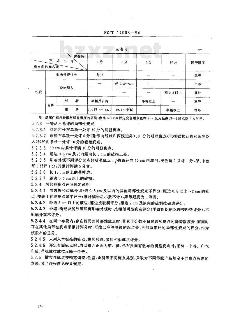 FZ/T 14003-1994 棉印染起毛绒布
