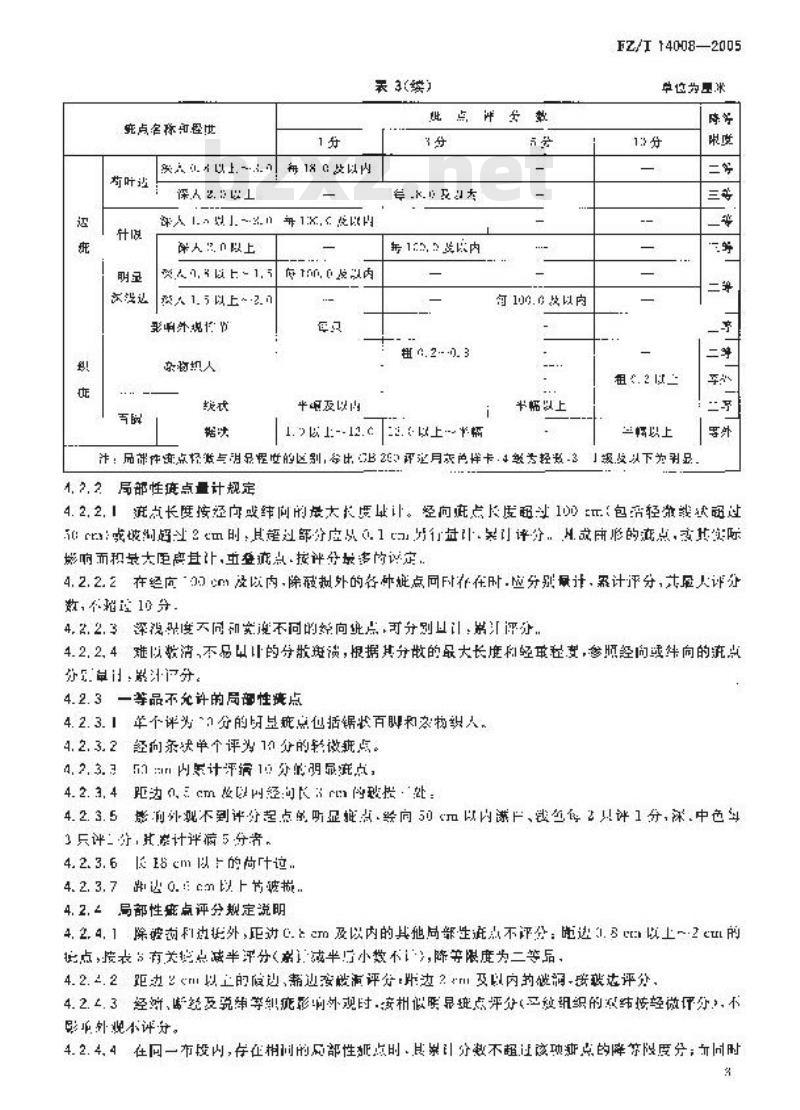 FZ/T 14008-2005 棉维混纺印染布