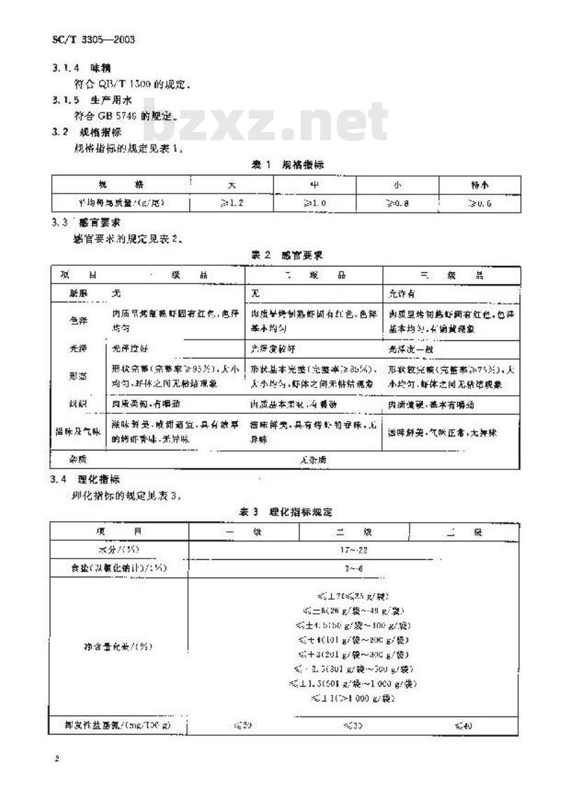 SC/T 3305-2003 烤虾