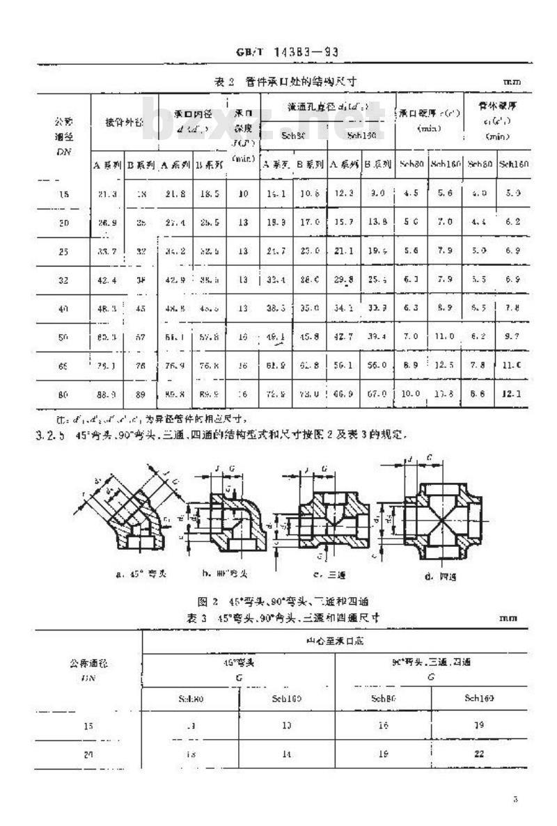 GB/T 14383-1993 锻钢制承插焊管件