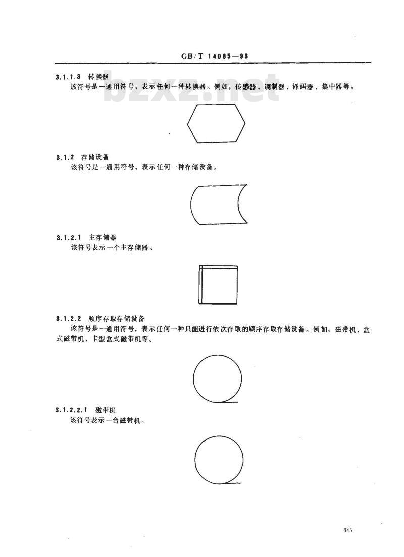GB/T 14085-1993 信息处理系统计算机系统配置图符号及约定