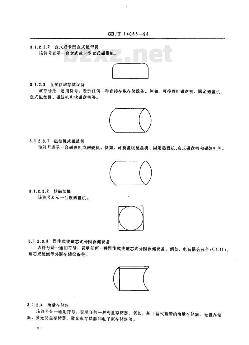 GB/T 14085-1993 信息处理系统计算机系统配置图符号及约定