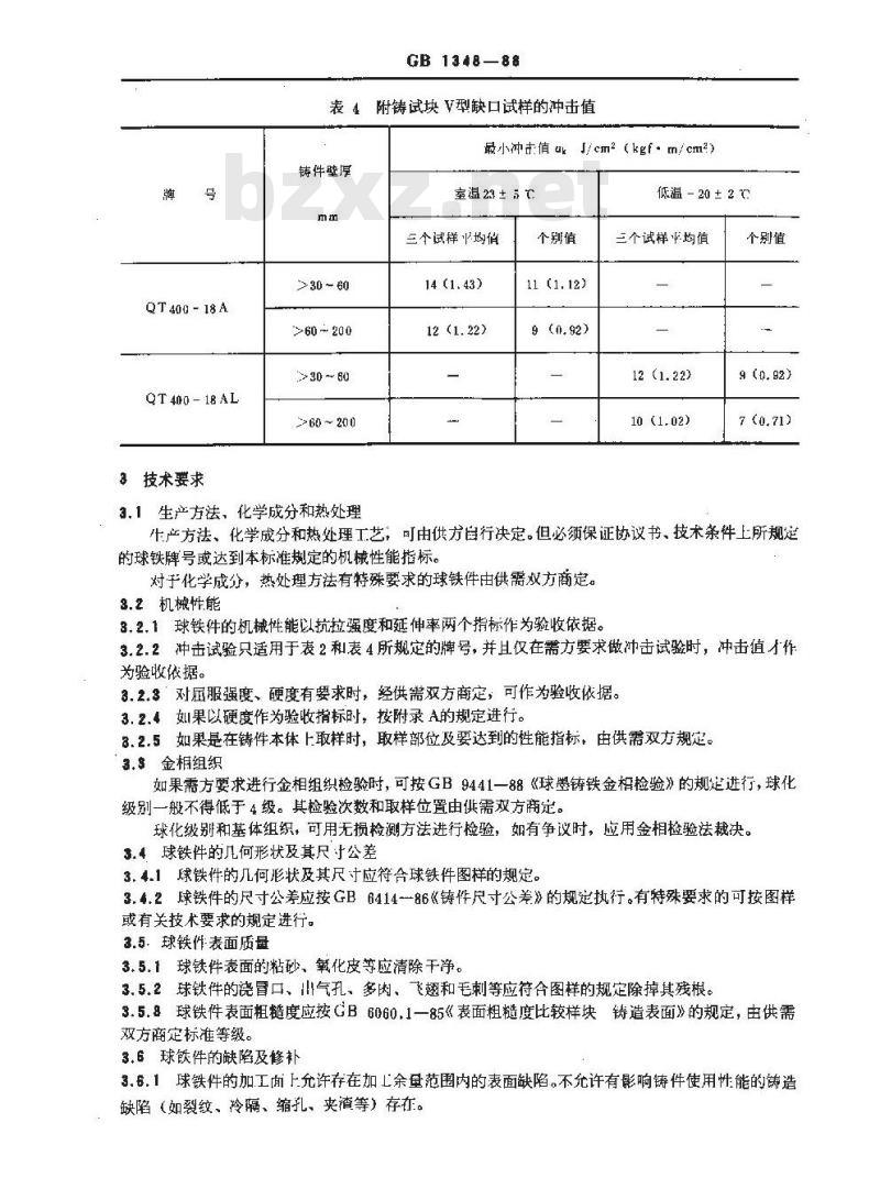 GB 1348-1988 球墨铸铁件