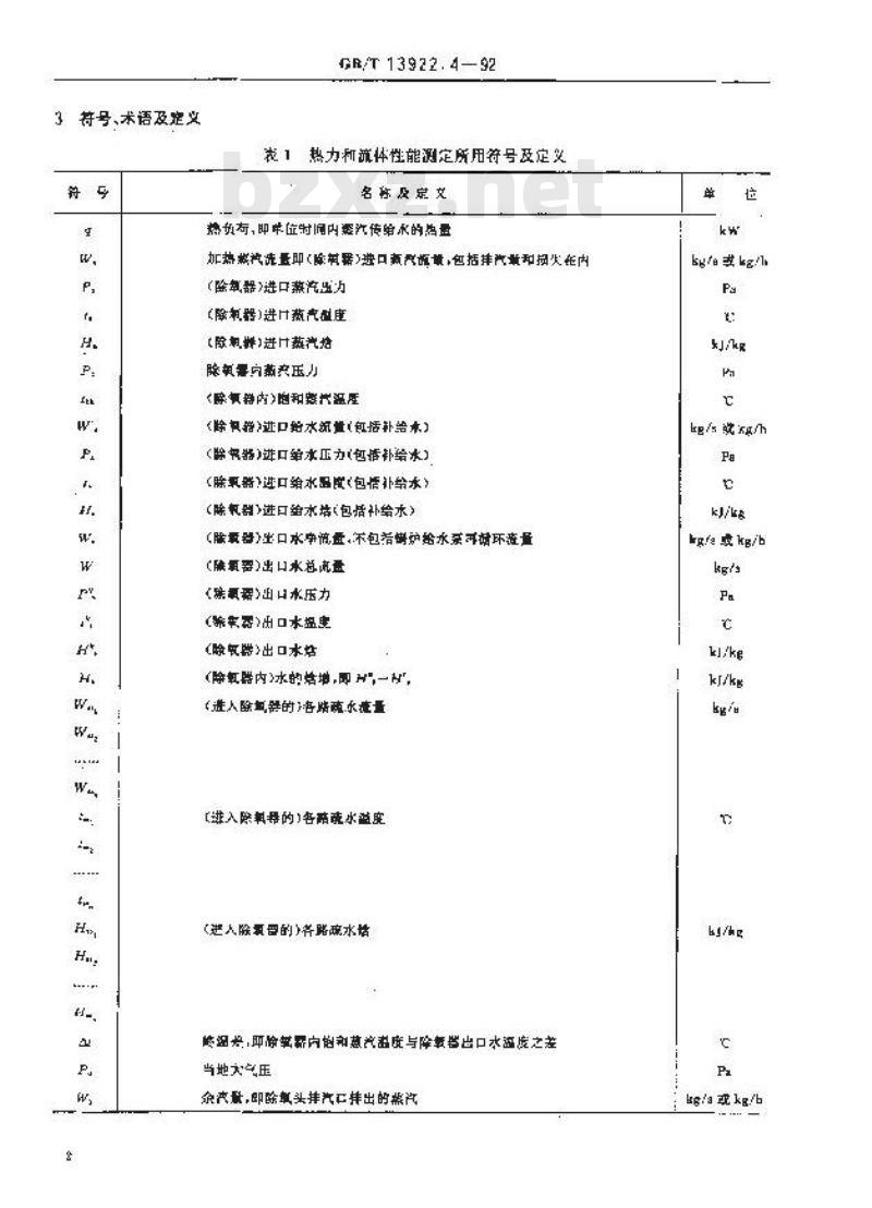 GB/T 13922.4-1992 水处理设备性能试验 除氧器