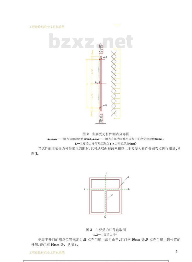 GB 13685-1992 建筑外门的风压变形性能分级及其检测方法