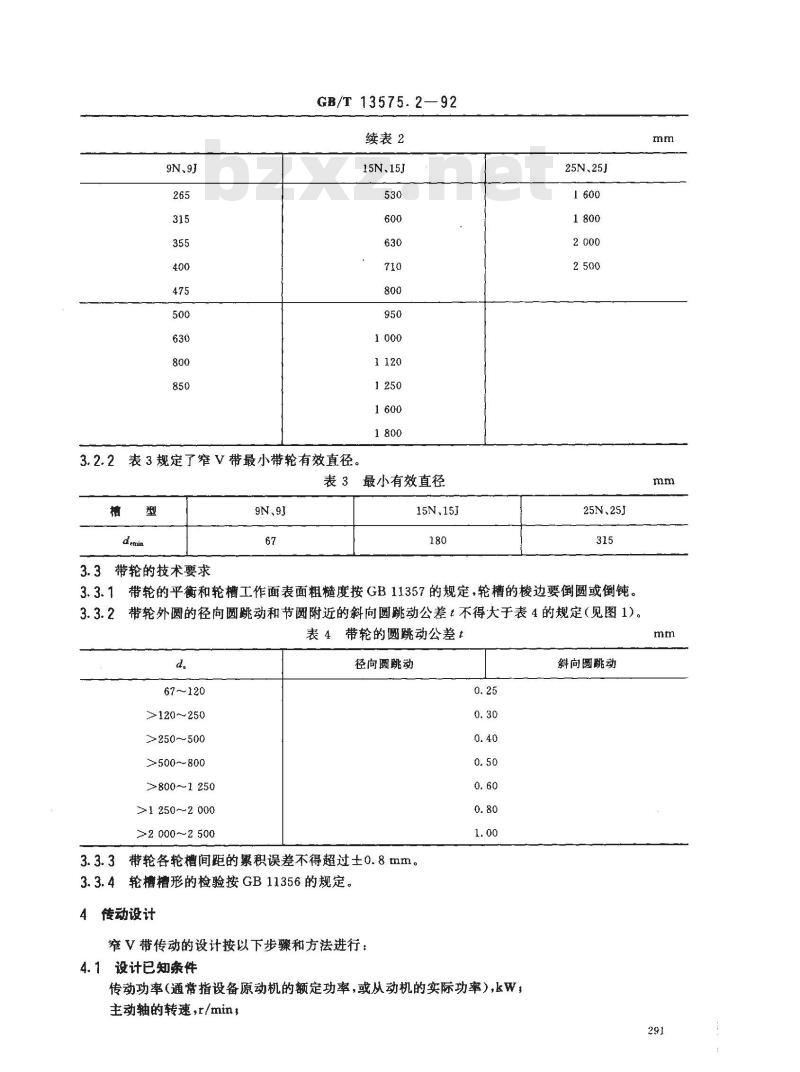 GB/T 13575.2-1992 带传动--窄V带传动