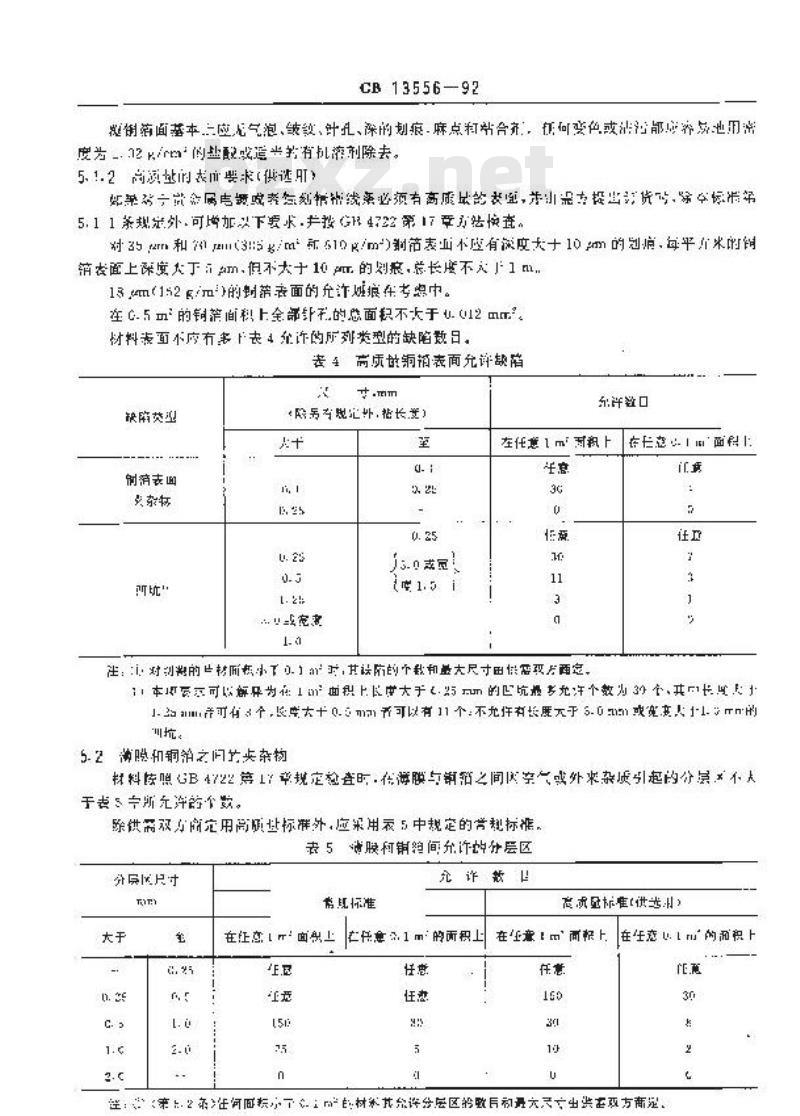 GB 13556-1992 印制电路用挠性覆铜箔聚酯薄膜