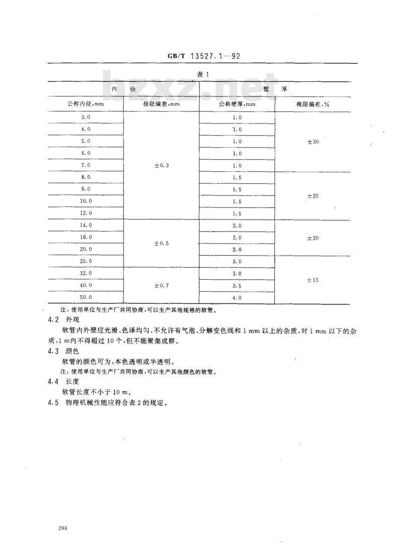 GB/T 13527.1-1992 软聚氯乙烯管(流体输送用)