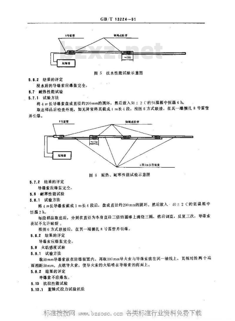 GB/T 13224-1991 工业导爆索试验方法