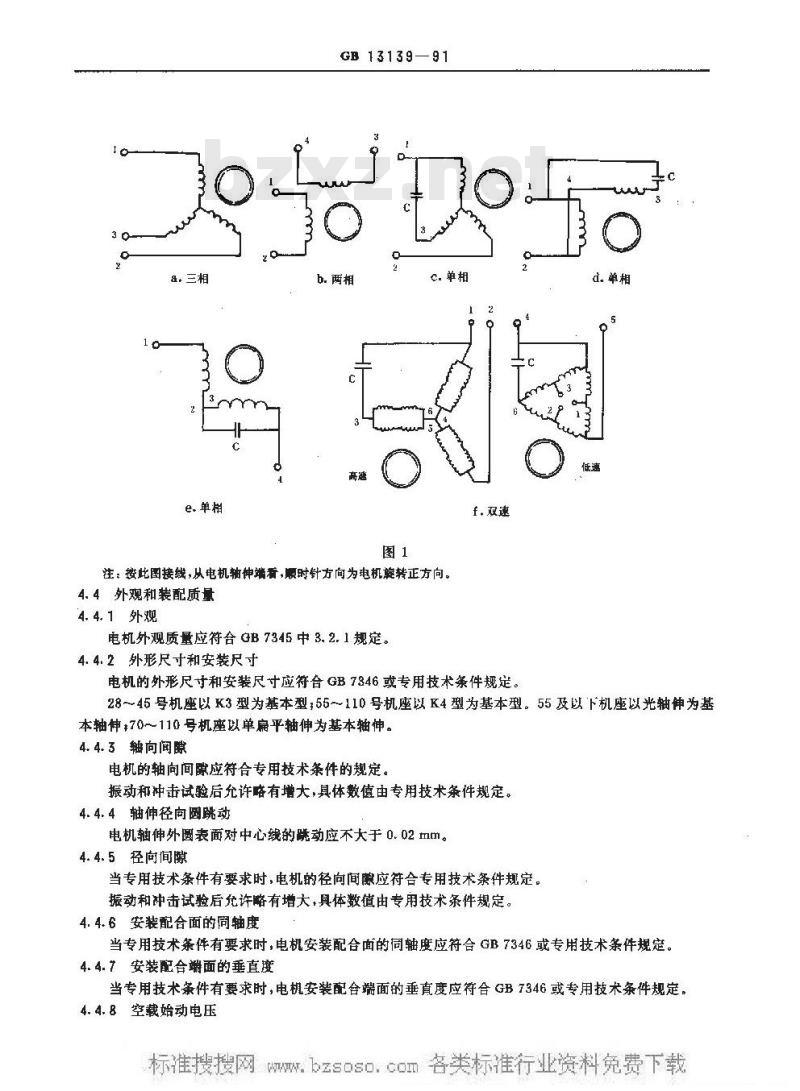 GB 13139-1991 磁滞同步电动机通用技术条件