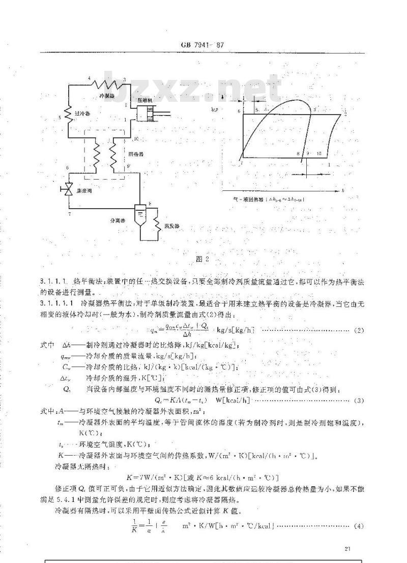 GB/T 7941-1987 制冷装置试验
