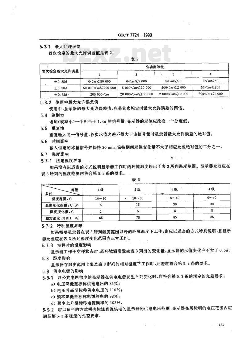 GB/T 7724-1999 称重显示控制器