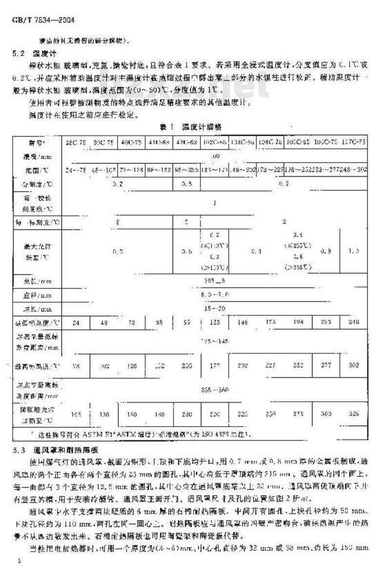 GB/T 7534-2004 工业用挥发性有机液体 沸程的测定