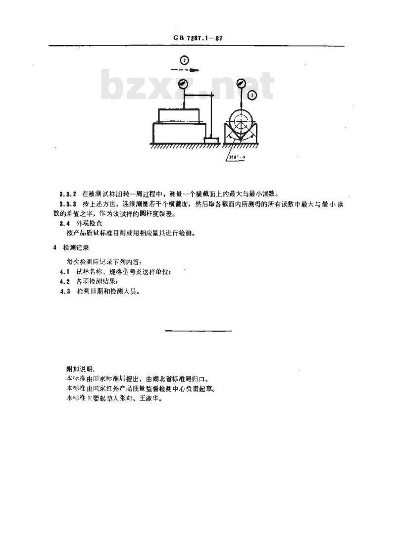 GB 7287.1-1987 红外辐射加热器尺寸、形状及外观的检测方法