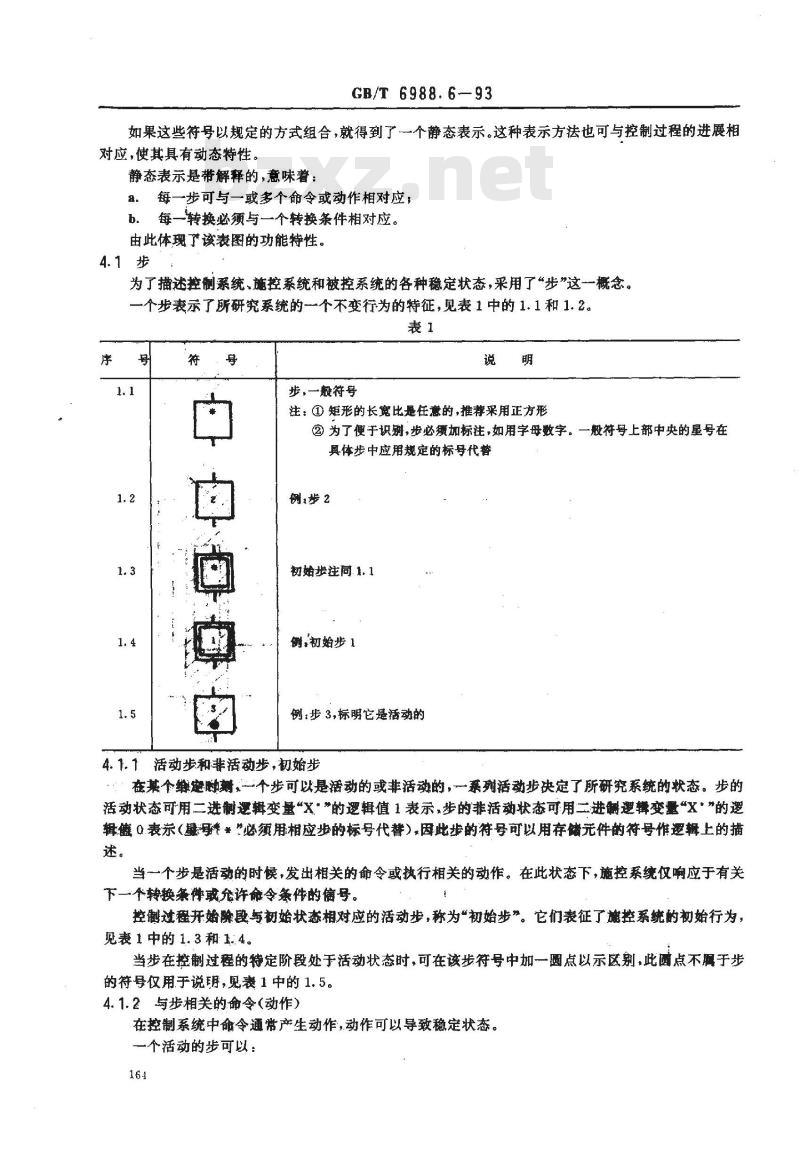 GB/T 6988.6-1993 控制系统功能表图的绘制