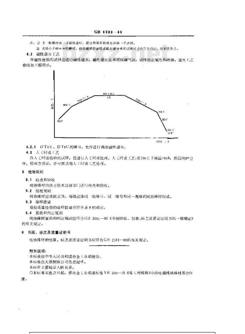 GB/T 6983-1986 电磁纯铁棒材技术条件