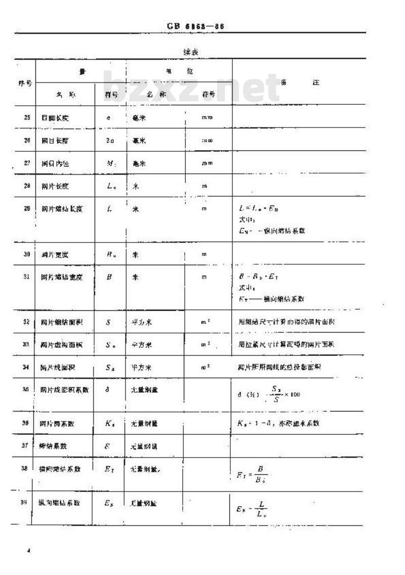 GB 6963-1986 渔具、渔具材料量、单位及符号
