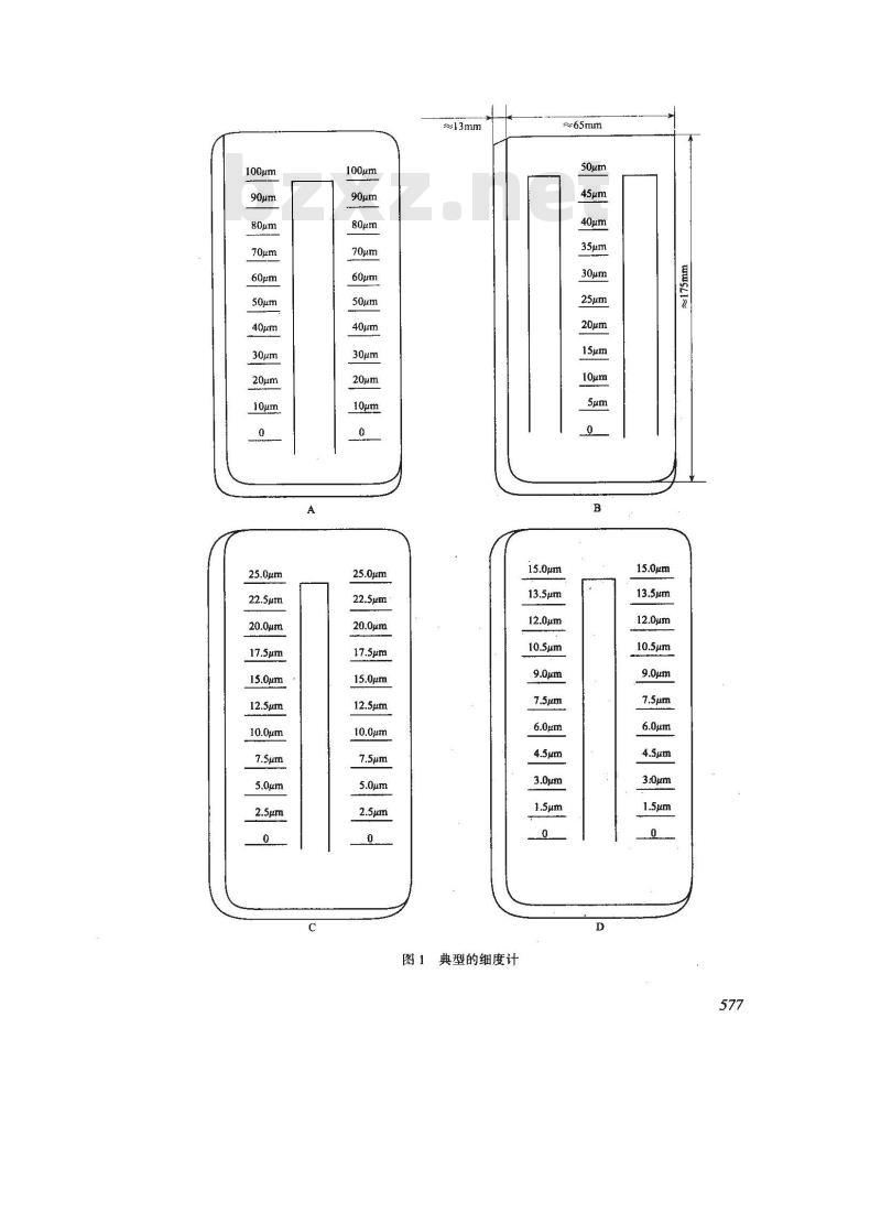 GB/T 6753.1-1986 涂料研磨细度的测定