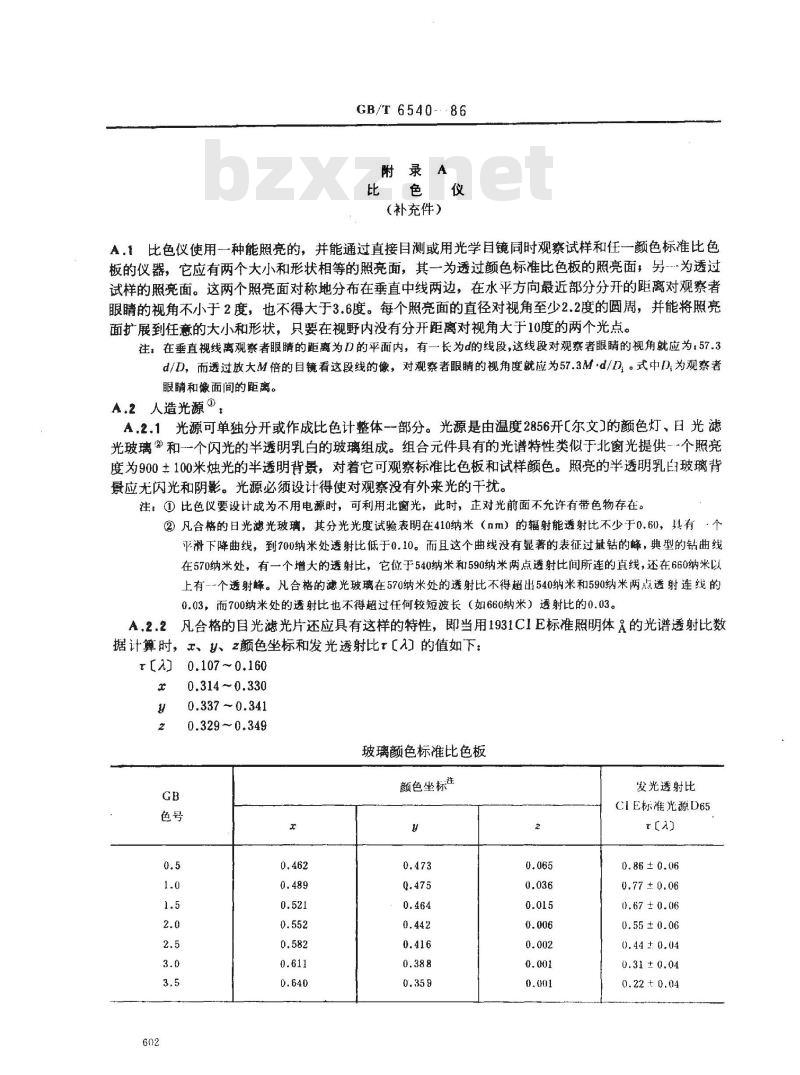 GB/T 6540-1986 石油产品颜色测定法