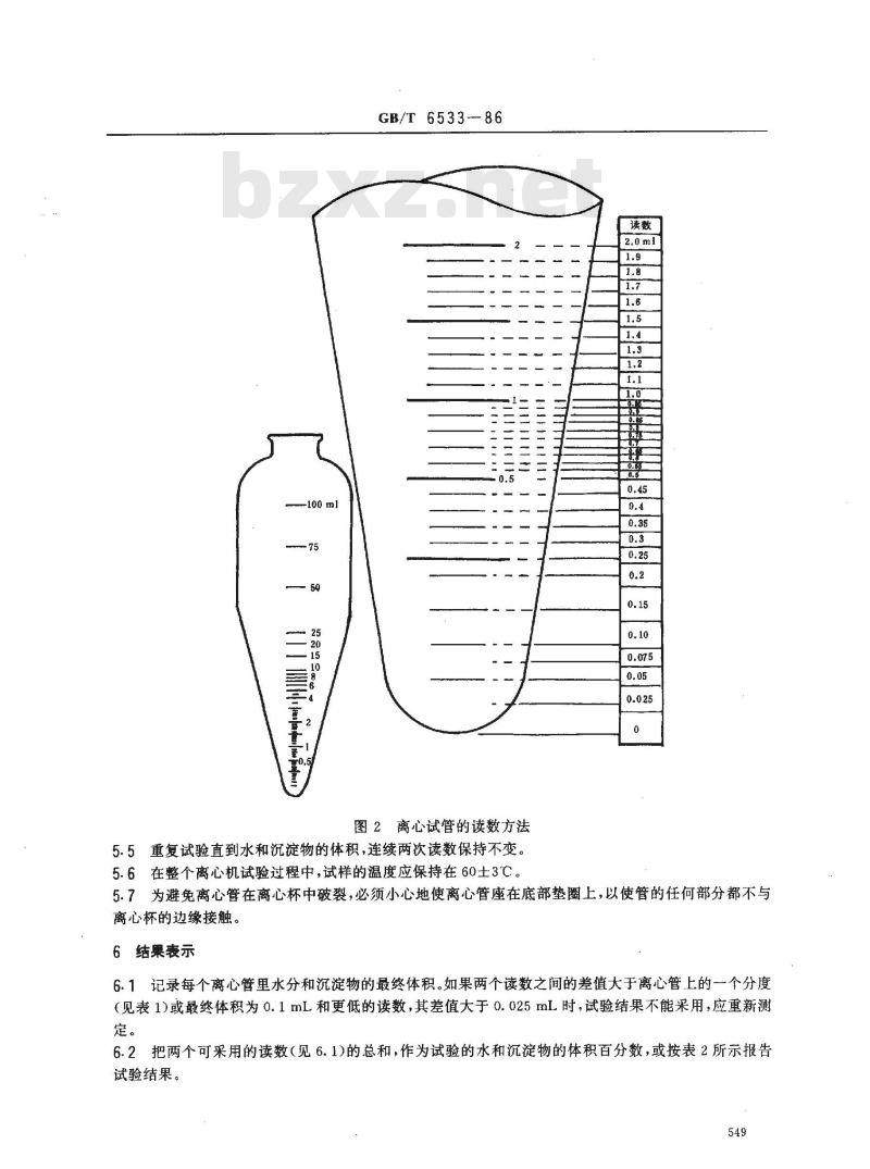 GB/T 6533-1986 原油中水和沉淀物测定法(离心法)