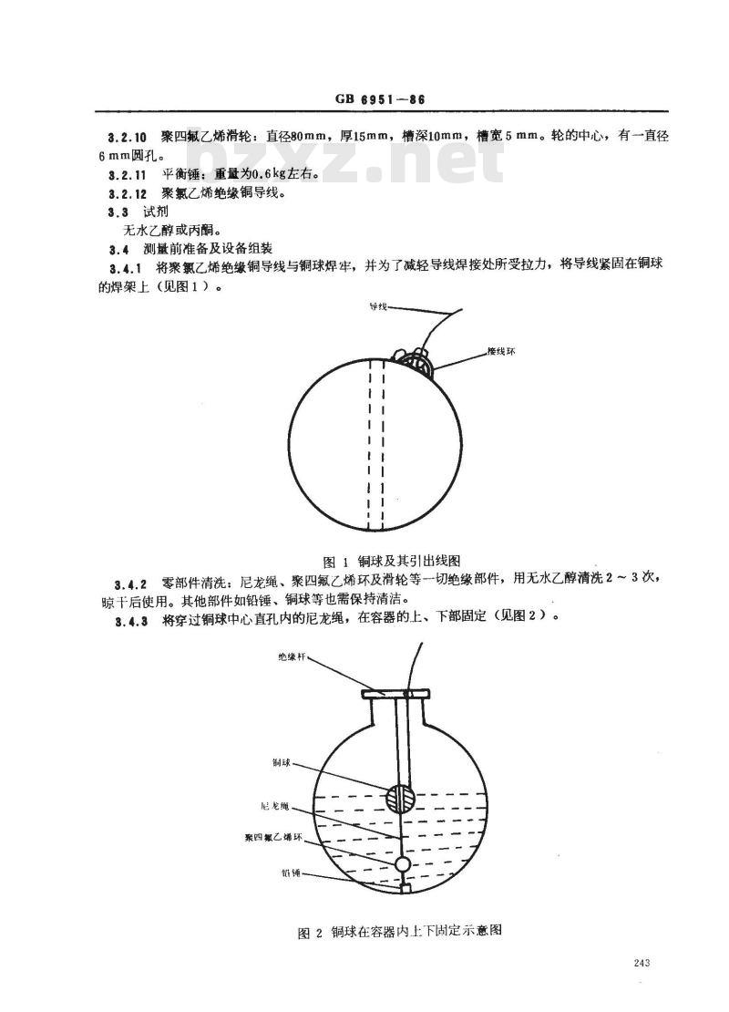 GB 6951-1986 轻质油品装油安全油面电位值