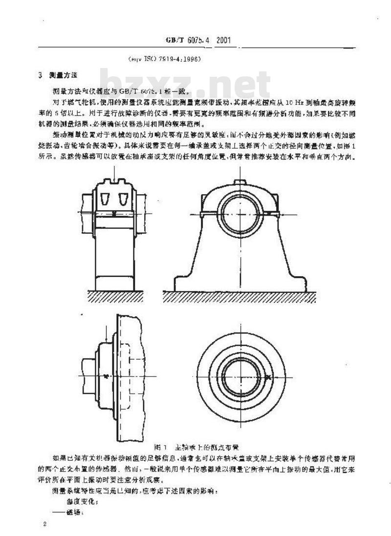 GB/T 6075.4-2001 在非旋转部件上测量和评价机器的机械振动 第4部分：不包括航空器类的燃气轮机驱动装置