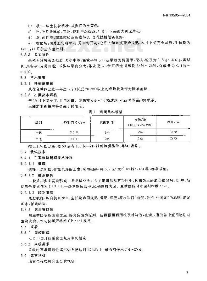 GB 19585-2004 原产地域产品 吐鲁番葡萄