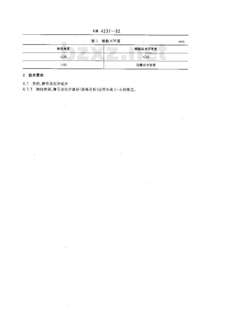 GB 4237-1992 不锈钢热轧钢板