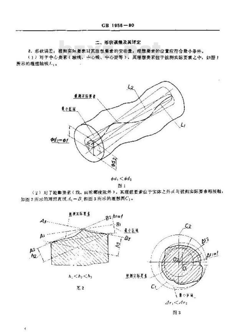 GB/T 1958-1980 形状和位置公差 检测规定