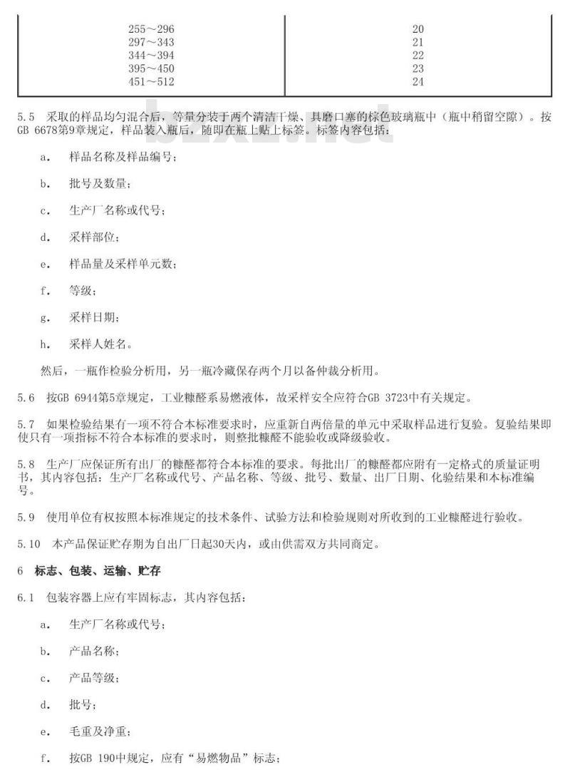 GB 1926.1-1988 工业糠醛