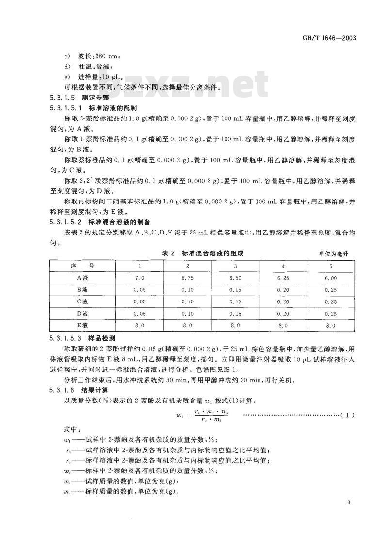 GB/T 1646-2003 2-萘酚