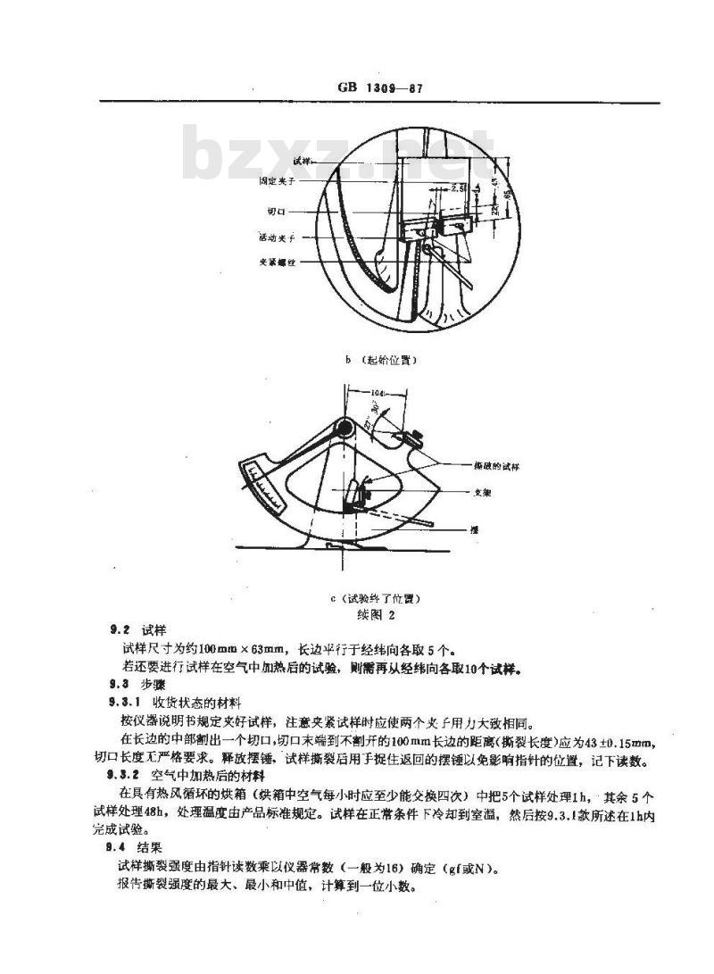 GB 1309-1987 电气绝缘漆布试验方法