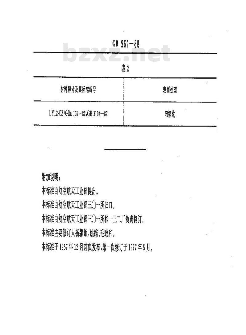 GB/T 961-1988 单耳托板自锁螺母垫片