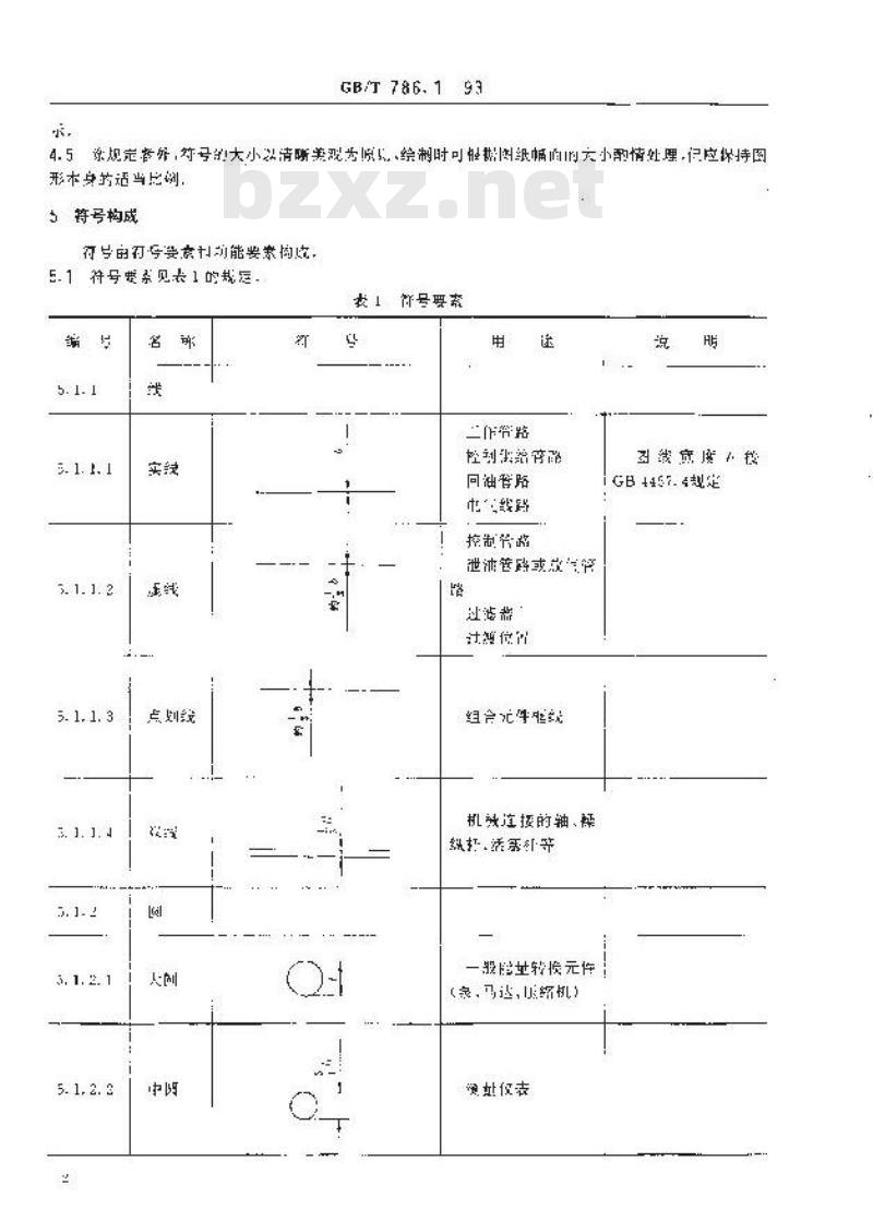 GB/T 786.1-1993 液压气动图形符号