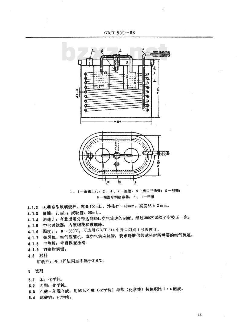 GB/T 509-1988 发动机燃料实际胶质测定法