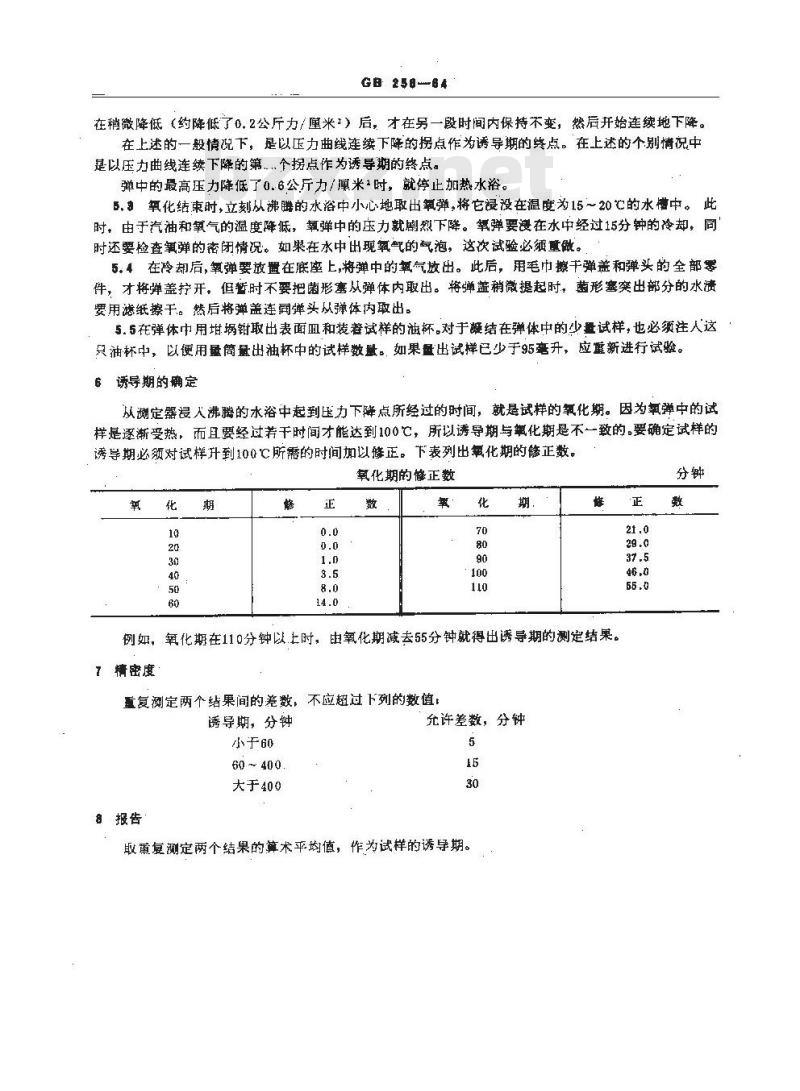 GB/T 256-1964 汽油诱导期测定法
