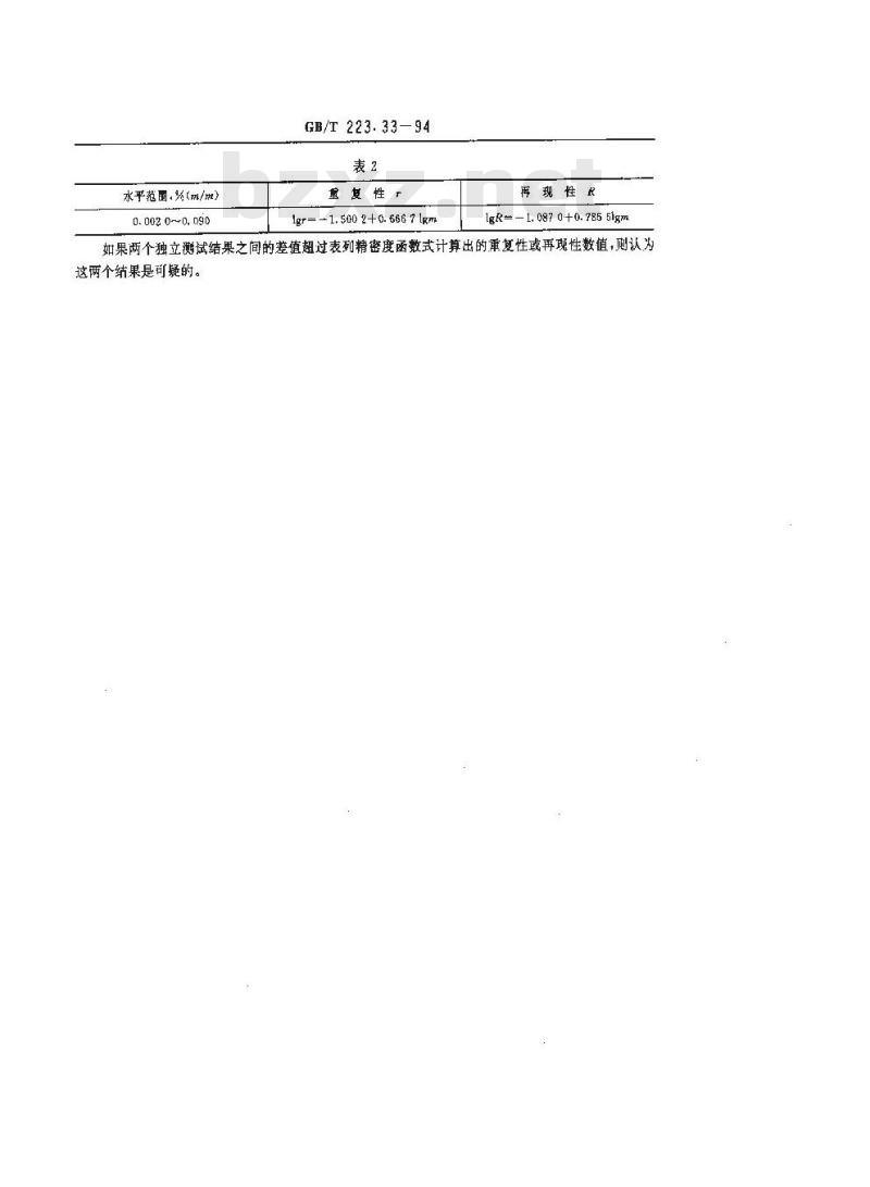 GB/T 223.33-1994 钢铁及合金化学分析方法 萃取分离-偶氮氯膦mA光度法测定铈量